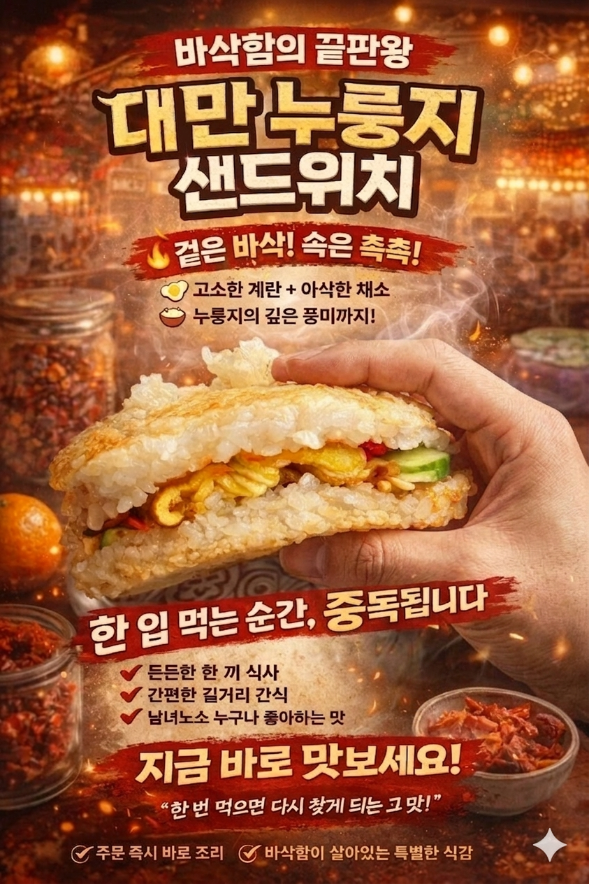 대만누룽지샌드위치
