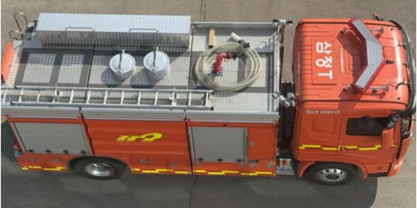 경남소방본부, 주력 소방차 440대 ‘항공 식별 표기’ 완료 기사 이미지