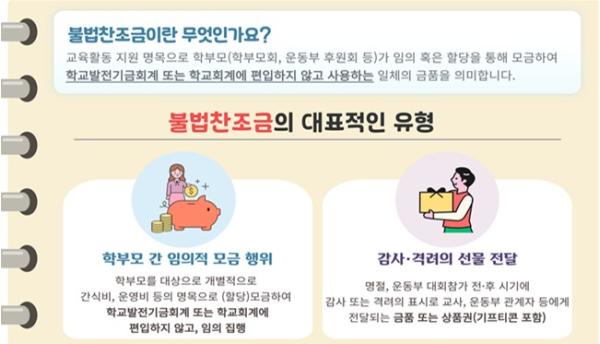 서울시교육청, 내 손안의 신고 한 번 불법찬조금 고리 끊는다. 기사 이미지