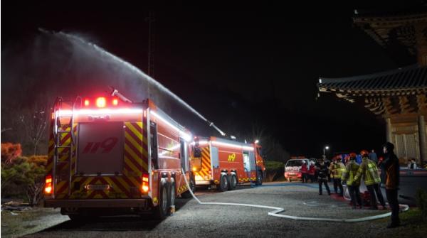 세종소방, 도시형 야간 산불 진화훈련 실시 기사 이미지