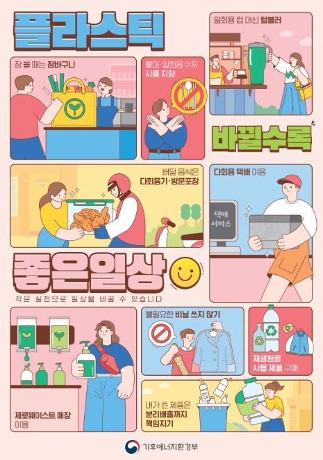 기후에너지환경부, 플라스틱 줄이기 범국민 실천운동 추진 기사 이미지